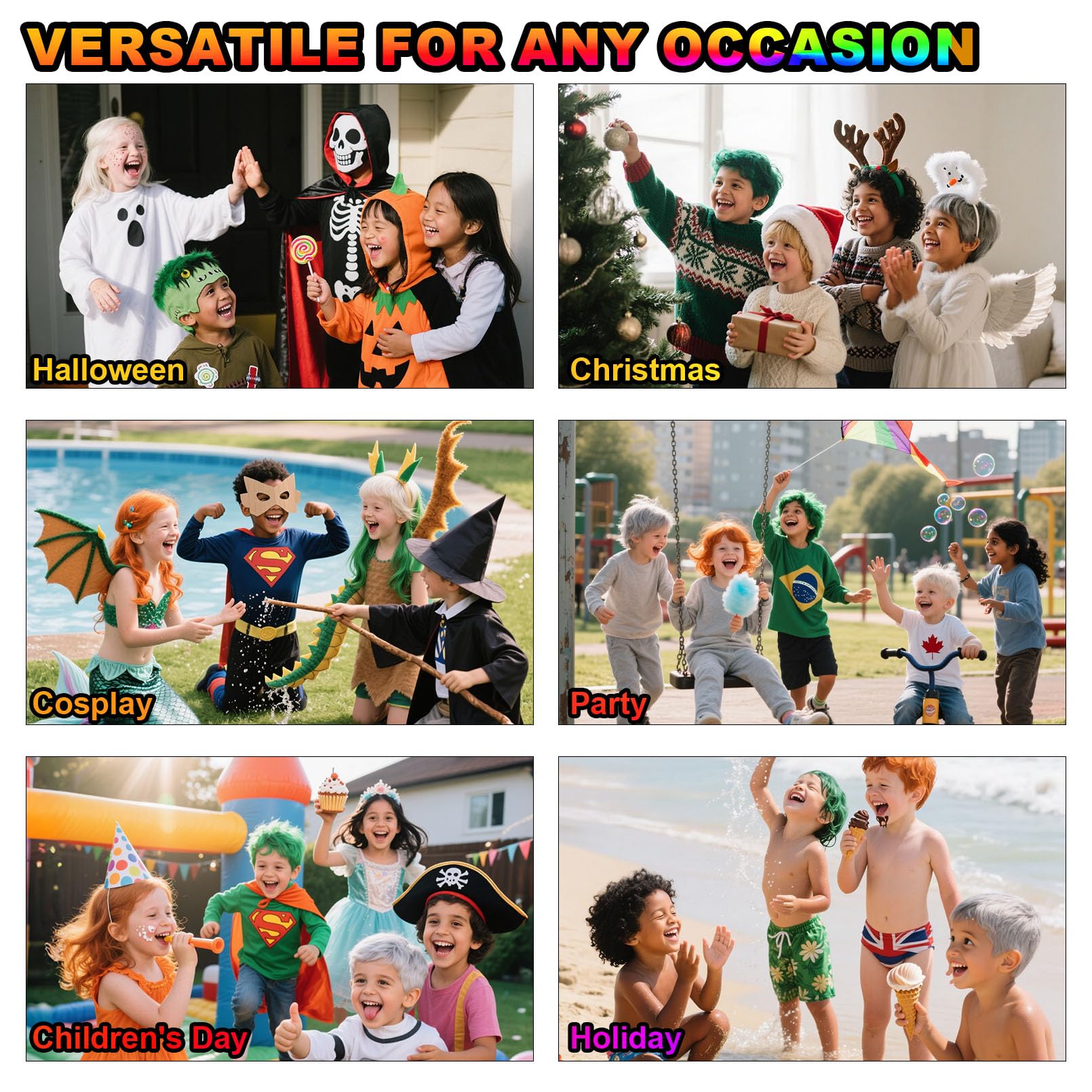 ZENTANMEI cire-coiffante pour fêtes et cosplay, changement express.