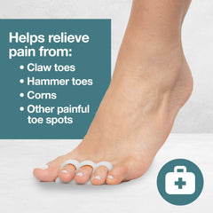 ZenToes boucles élastiques triple: maintien des orteils toute la journée.