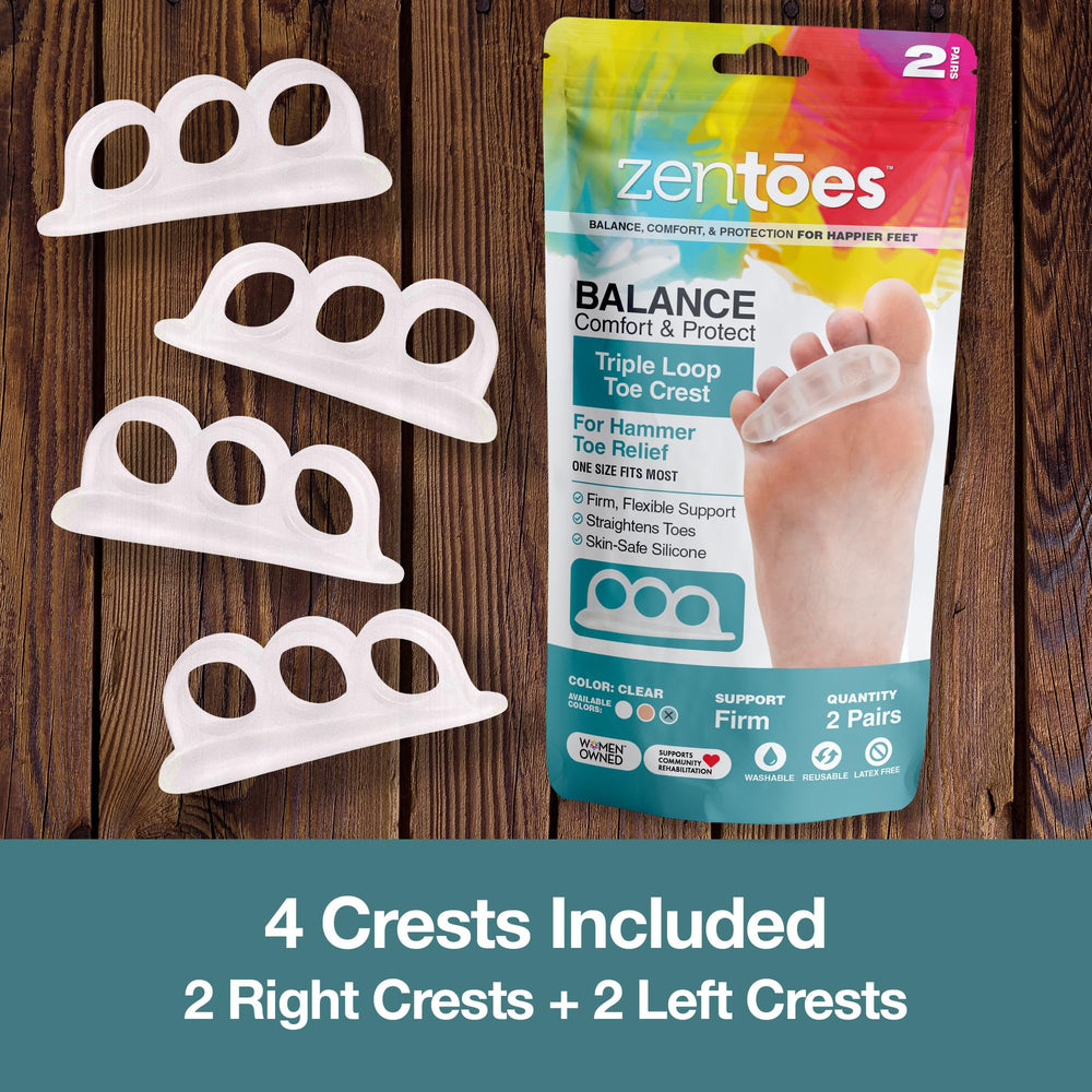 ZenToes Design unisexe taille unique, adapté à la plupart des pieds.