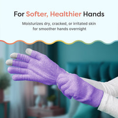 Gants ZenToes gel infusé huile d'olive pour hydratation en profondeur.