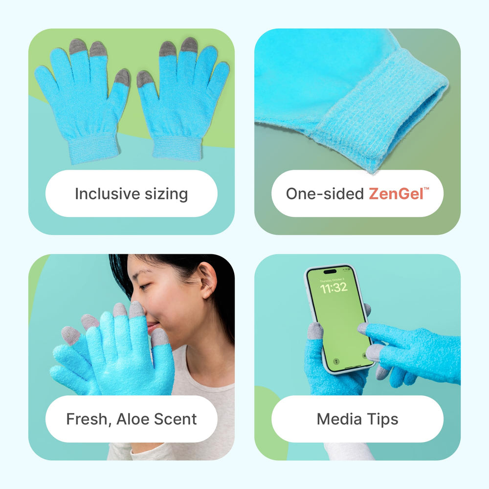 ZenToes gants hydratants huile de jojoba - nourrissent en profondeur.