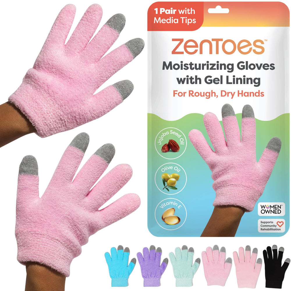 Gants ZenToes hydratants mains à jojoba pour une douceur durable.