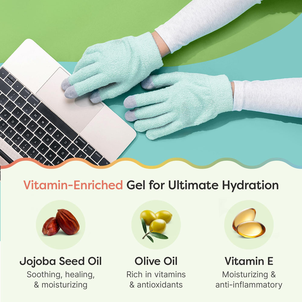 ZenToes gants hydratants sans PFAS, BPA et latex pour soin sûr.