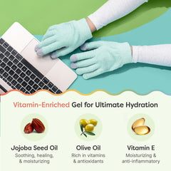 ZenToes gants hydratants sans PFAS, BPA et latex pour soin sûr.