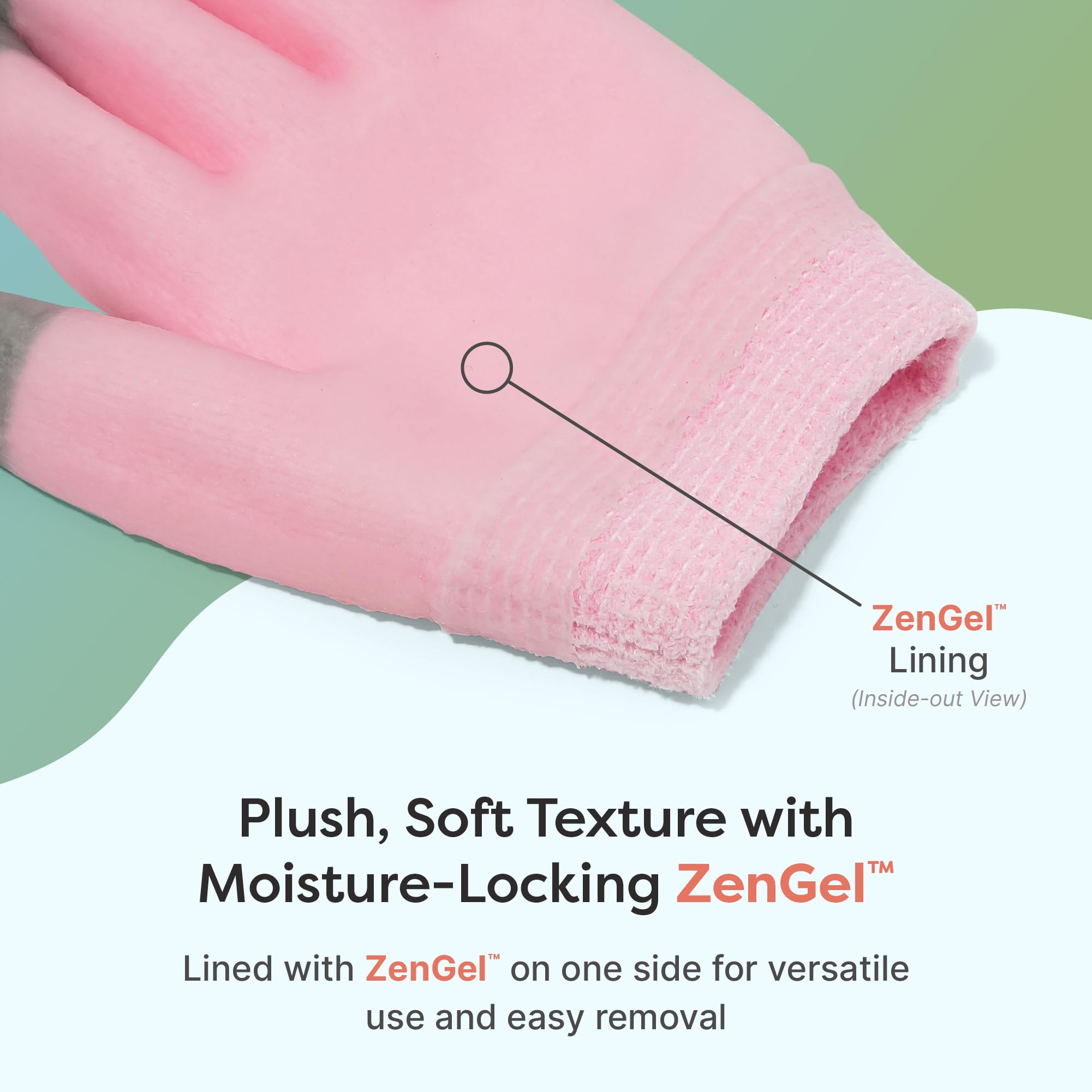 Gants ZenToes faciles à nettoyer et réutilisables après lavage.