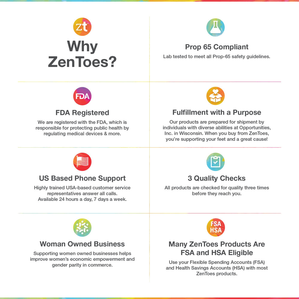 ZenToes lavage à la main et réutilisables, pratique et durable.