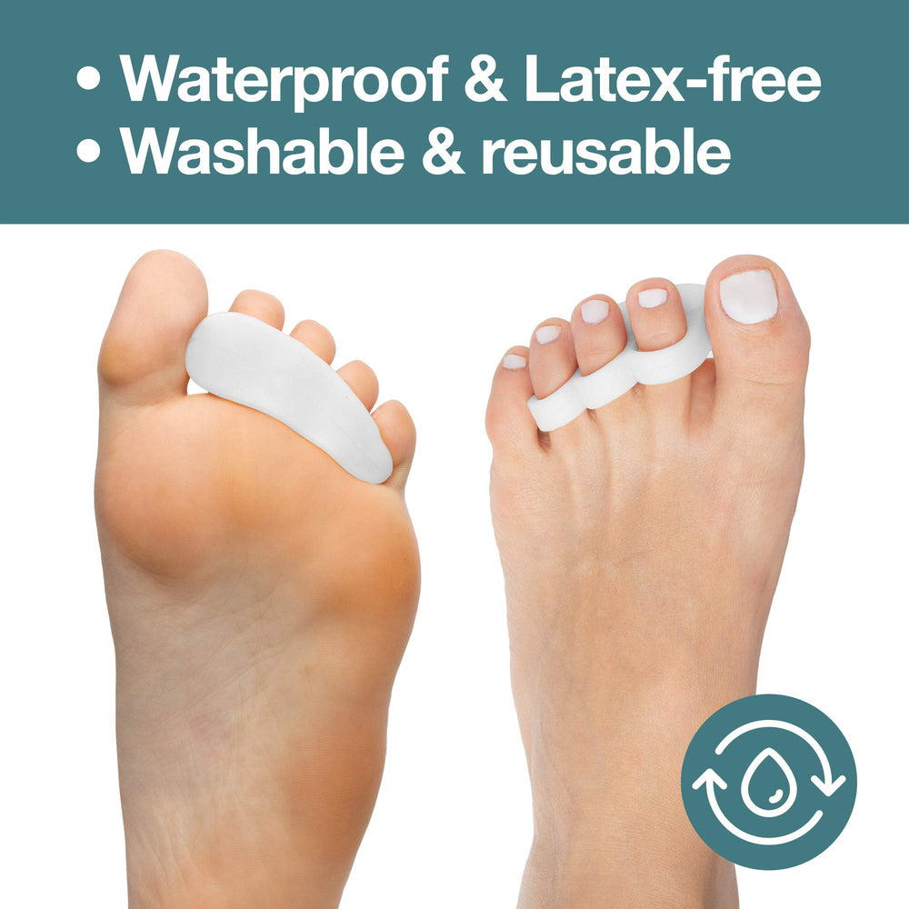 ZenToes crests gel doux beige: soutien léger et séparation des trois orteils.