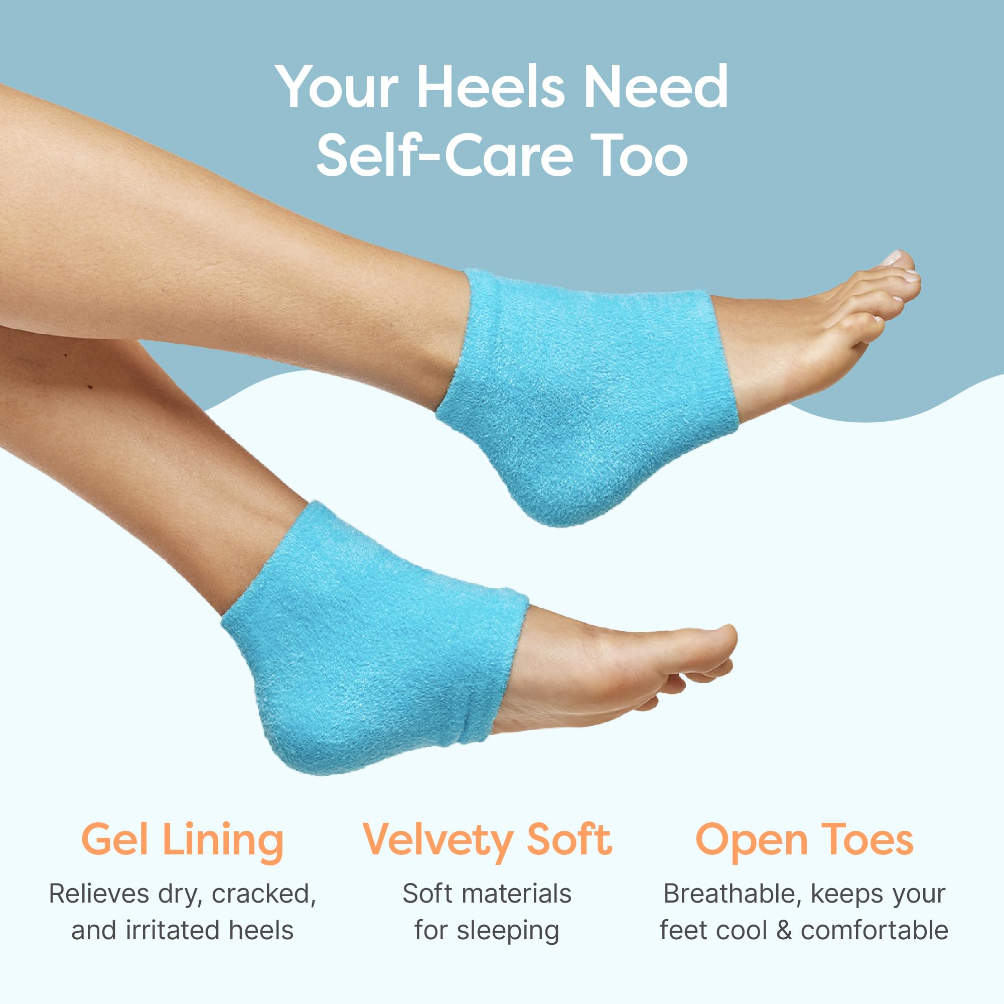 ZenToes taille reguliere convient à la plupart des pieds pour un confort nocturne.