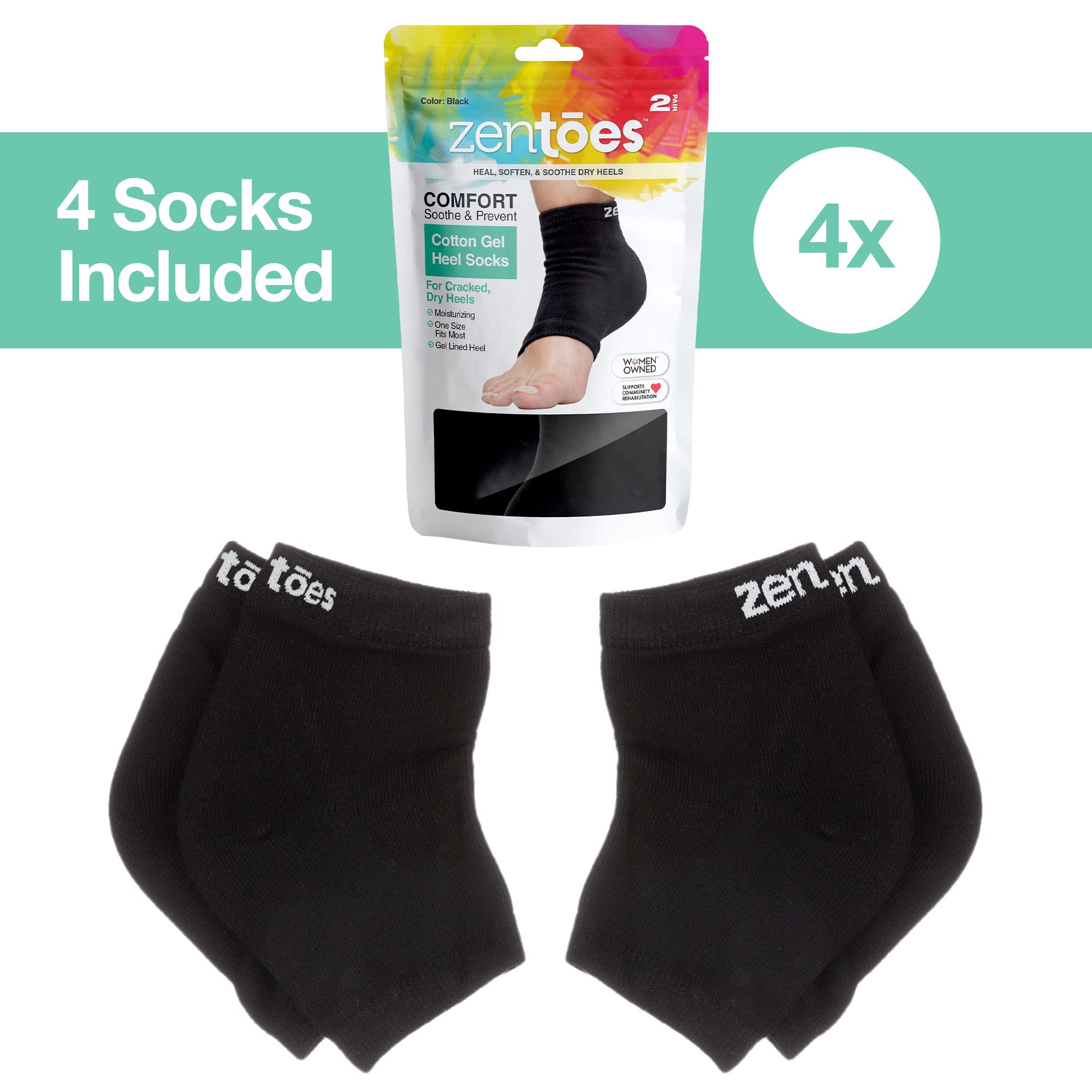ZenToes talons secs – coton doux pour peau tranquille et hydratée.
