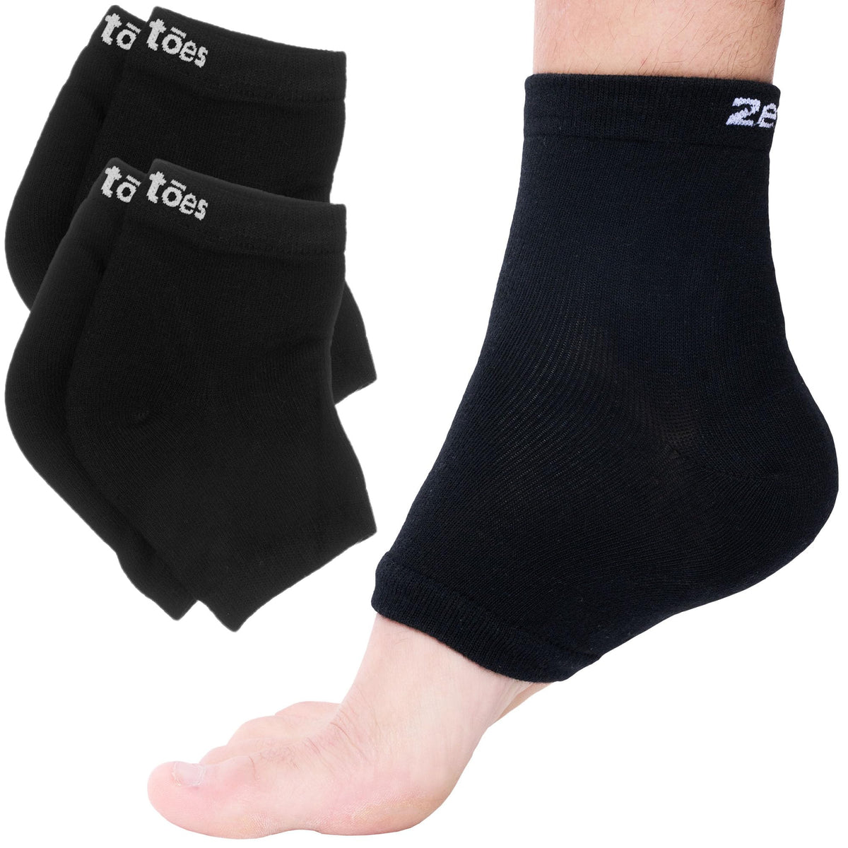 ZenToes talons secs – gel infusé pour nourrir la peau pendant la nuit.