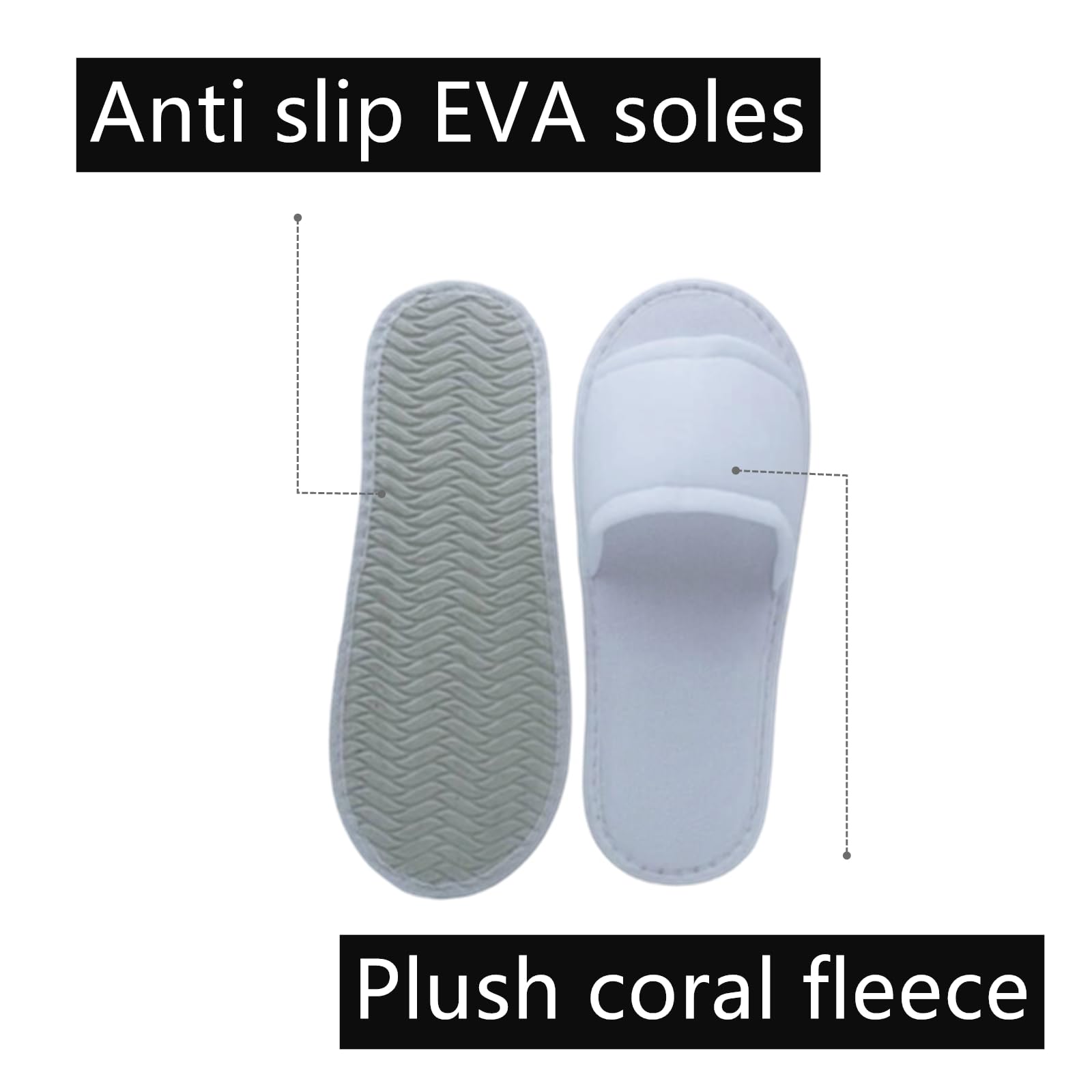 Chaussons Zentriqlla jetables avec semelles antidérapantes pour sols mouillés.