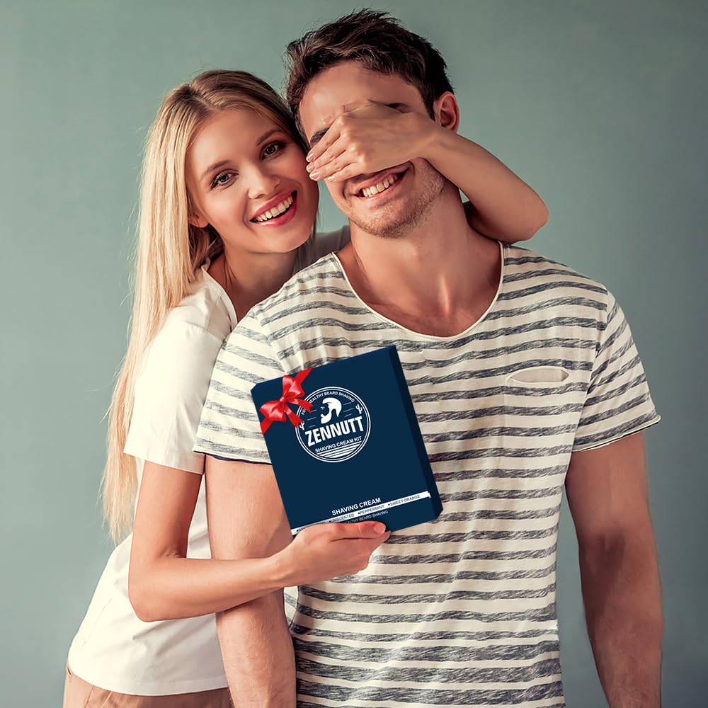 Emballage cadeau ZENNUTT coffret rasage homme, prêt à offrir