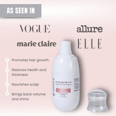 Zephta H-Regrow : application cuir chevelu en spray facilitant l'absorption rapide.