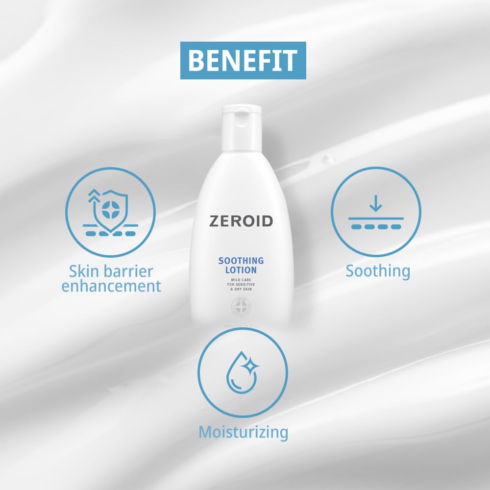ZEROID Application rapide et non grasse procure une sensation légère.