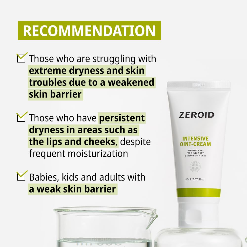 Zeroid Intensive Crème Visage ingrédients: beurres de cacao et karité.