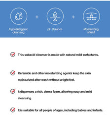 ZEROID Mousse nettoyante visage — application douce et massage relaxant