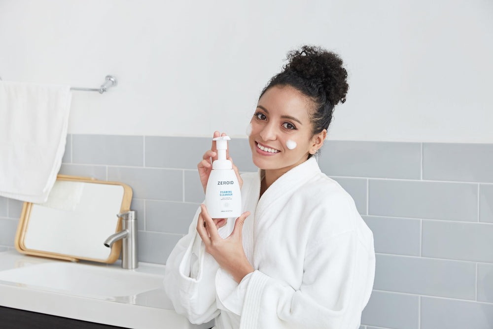 ZEROID Mousse nettoyante visage — extrait d'orange amère pour une protection potentielle