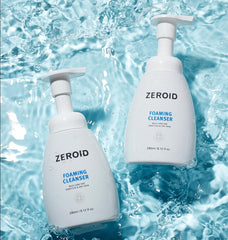 ZEROID Mousse nettoyante visage — lavage frais laissant la peau purifiée