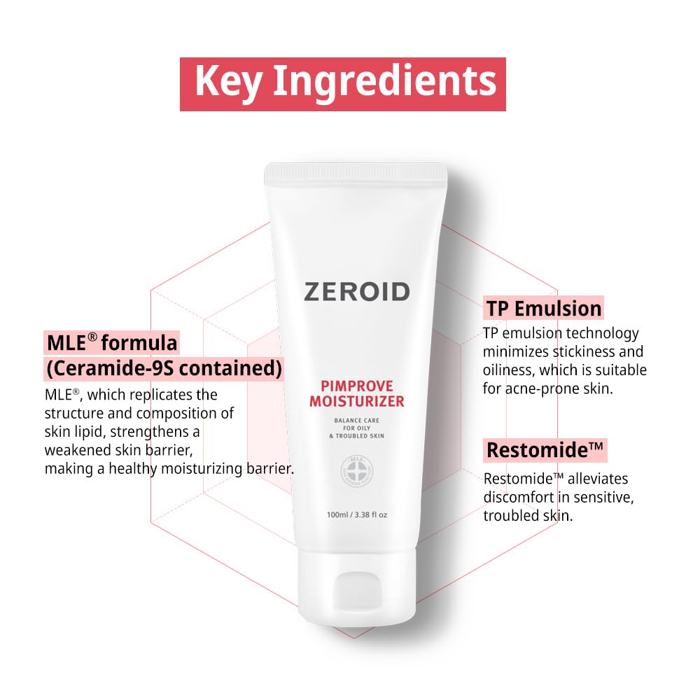 ZEROID Pimprove: utilisation matin et soir pour hydratation continue.