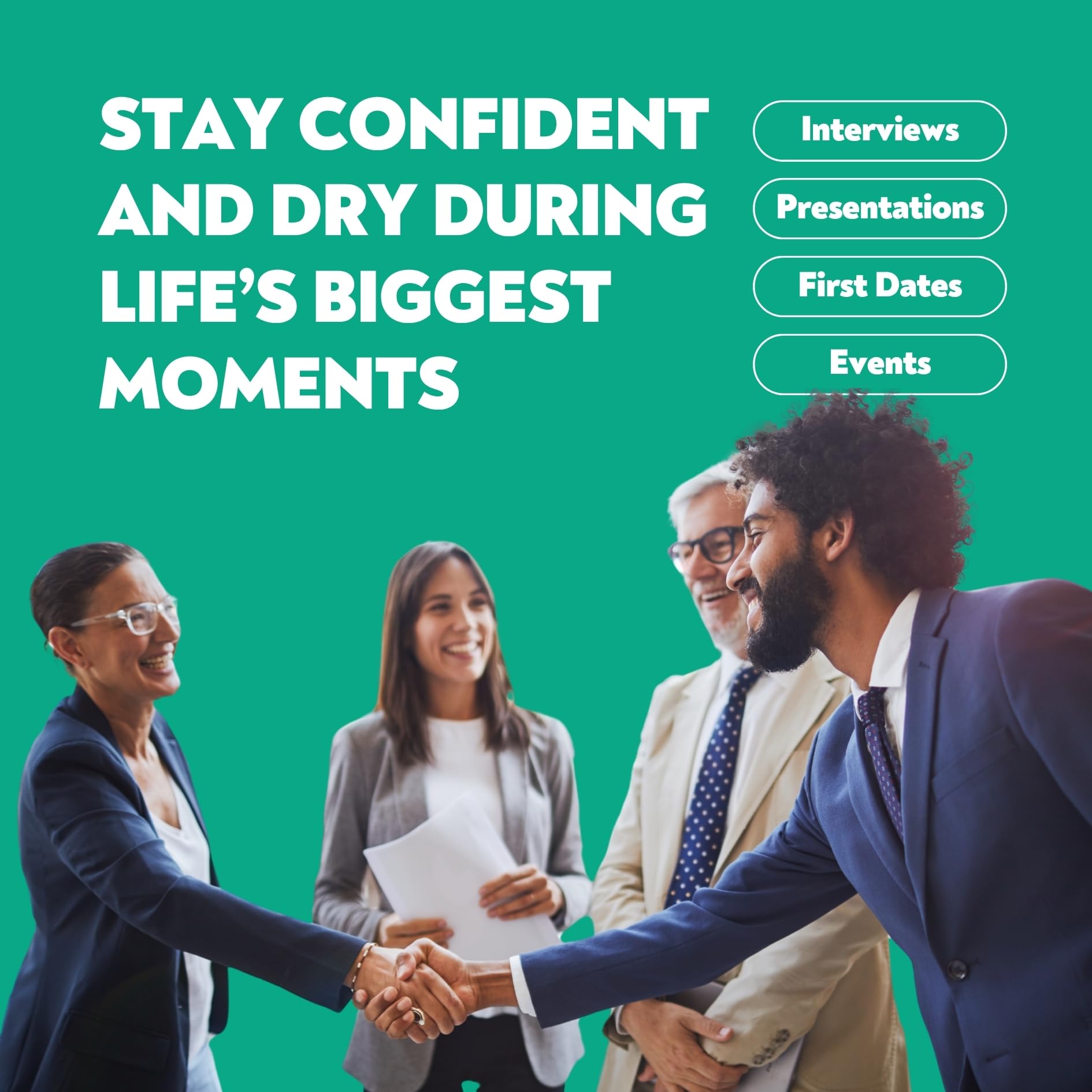 ZeroSweat Antiperspirant Déodorant, emballage compact, idéal en voyage.