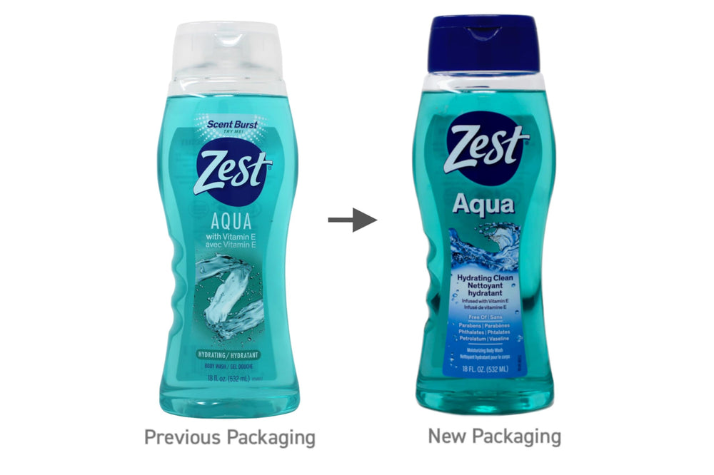 Zest Aqua : bulles généreuses pour une expérience nettoyante complète.