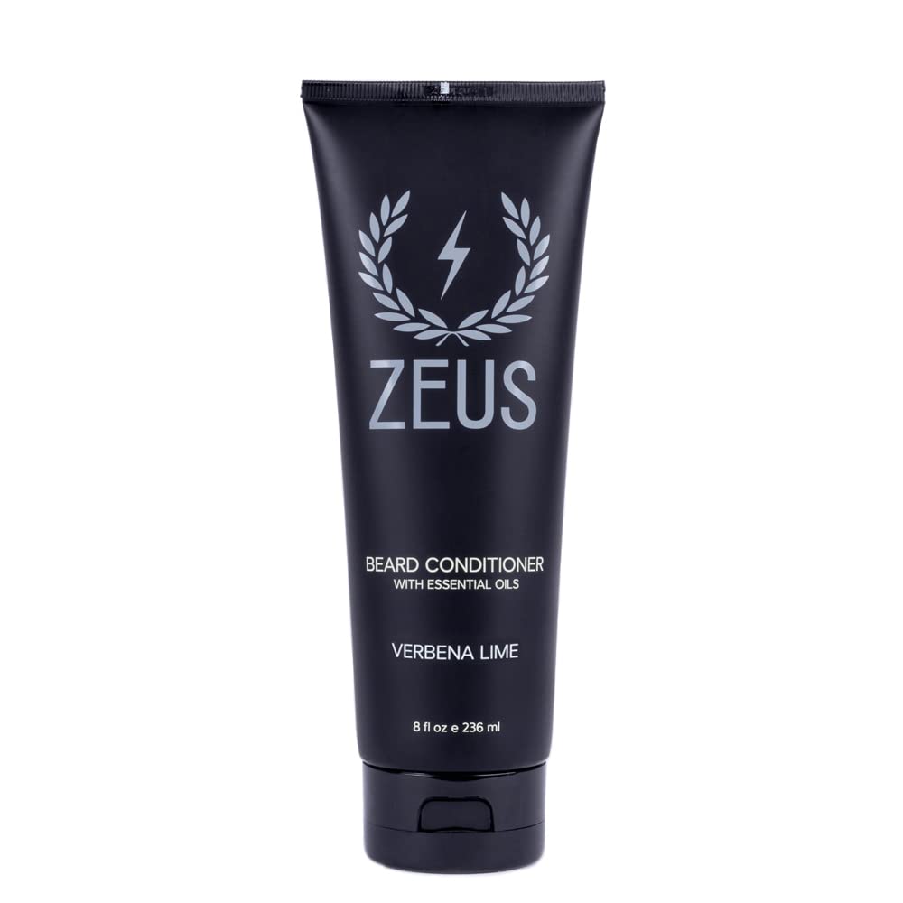 ZEUS Soin barbe Verveine et Citron Vert — bouteille, hydratation douce.