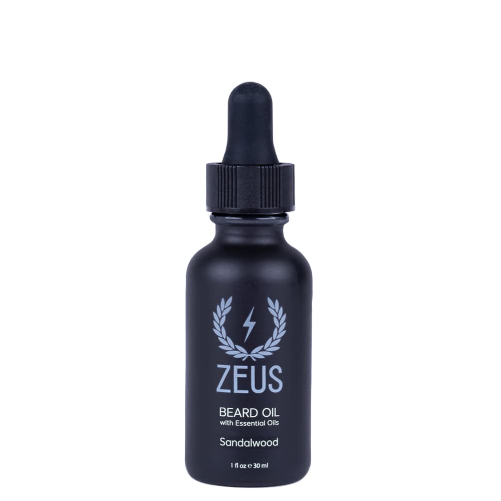 ZEUS huile naturelle barbe – bouteille de 30 ml, hydratation et douceur.