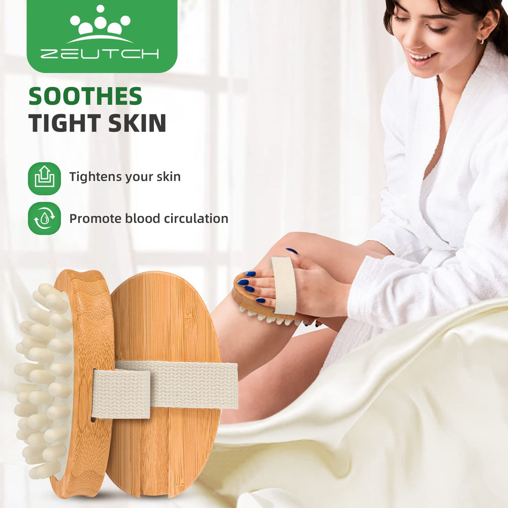 Brosse Zeutch visage pour nettoyage et exfoliation sèche en douceur.