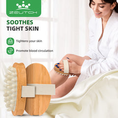 Brosse Zeutch visage pour nettoyage et exfoliation sèche en douceur.