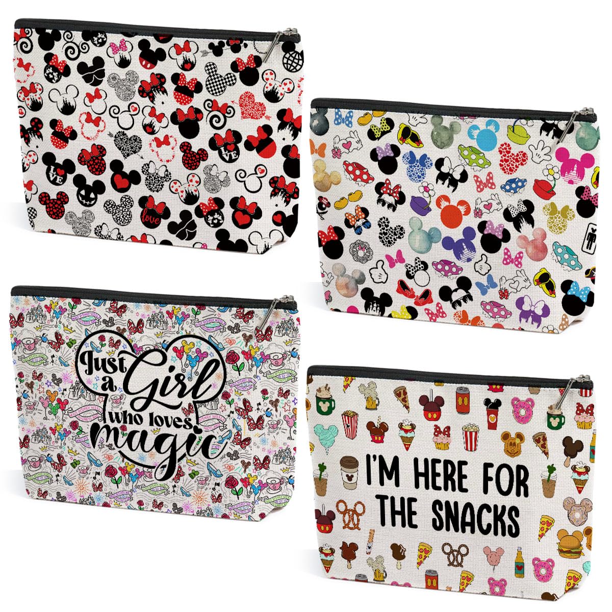 Sac à maquillage ZHAMEN souris dessin animé, rangement élégant pour vos produits quotidiens.