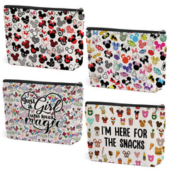 Sac à maquillage ZHAMEN souris dessin animé, rangement élégant pour vos produits quotidiens.