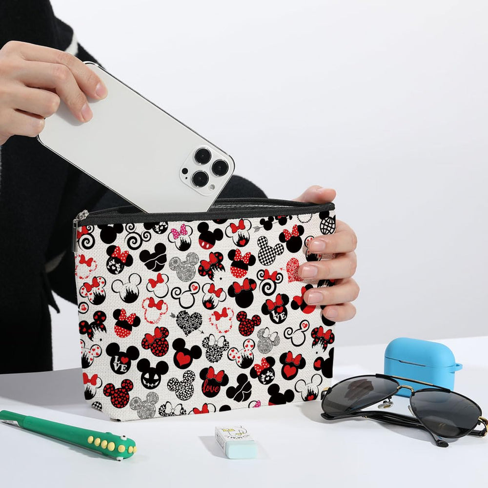 Sac maquillage pliable ZHAMEN souris dessin animé, pratique pour voyager.