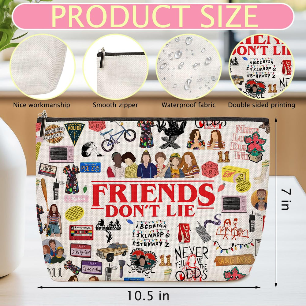 Trousse ZHAMEN, fermeture en forme de cœur, pratique comme trousse de toilette.
