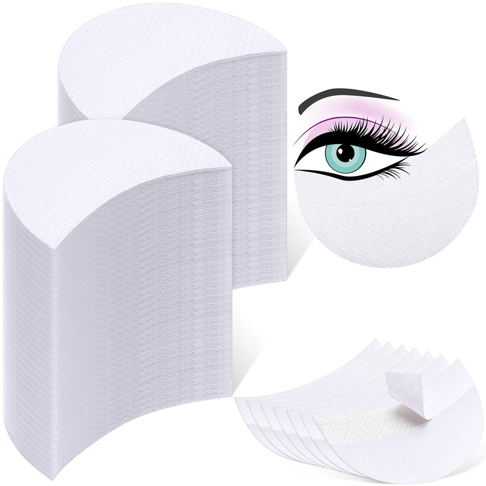 Zhanmai pad yeux demi-lune blanc, protection efficace lors du maquillage.
