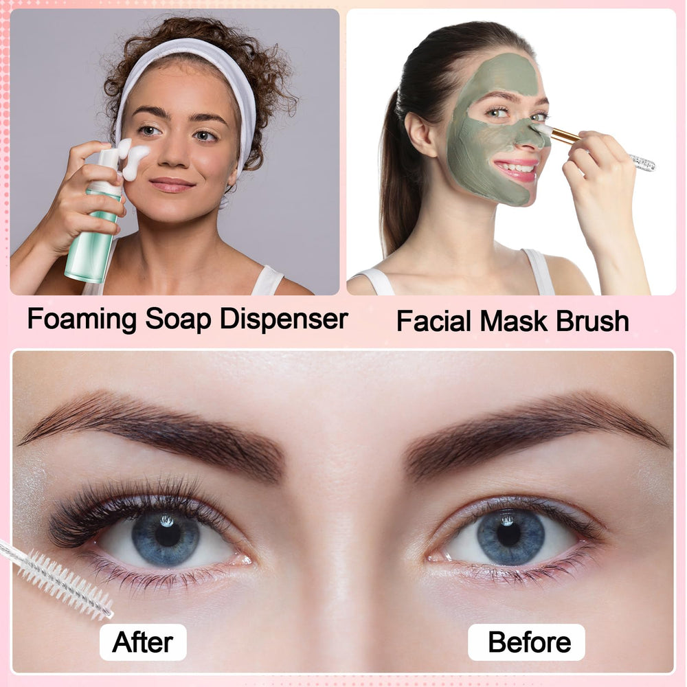 Zhehao kit soin cils : brosse shampoing cils pour un soin efficace.