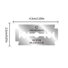ZHENDANQIAN pack-100-lames-rasoir: approvisionnement pratique pour plusieurs mois.