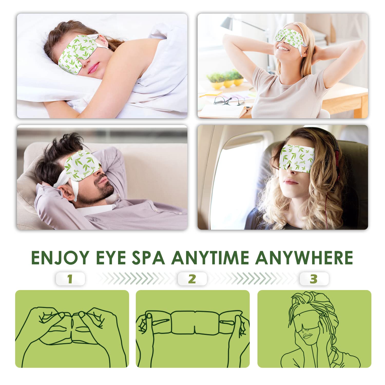 ZHENYEMEI masque yeux utilisation au lit: détente nocturne et repos visuel