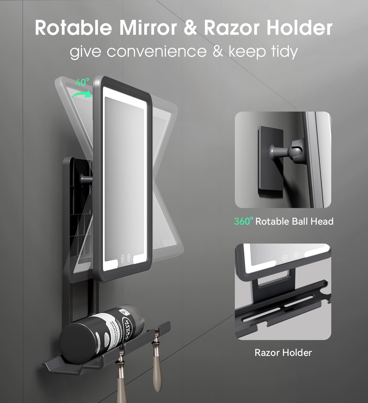 Lampe réglable 3500K à 7000K pour une lumière adaptée.