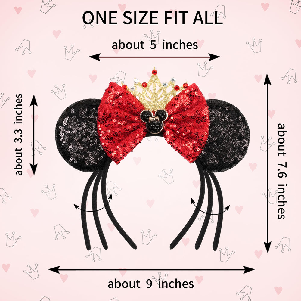 Zhezesmila coffret cadeau bandeau oreilles souris, idéal pour offrir un style festif.