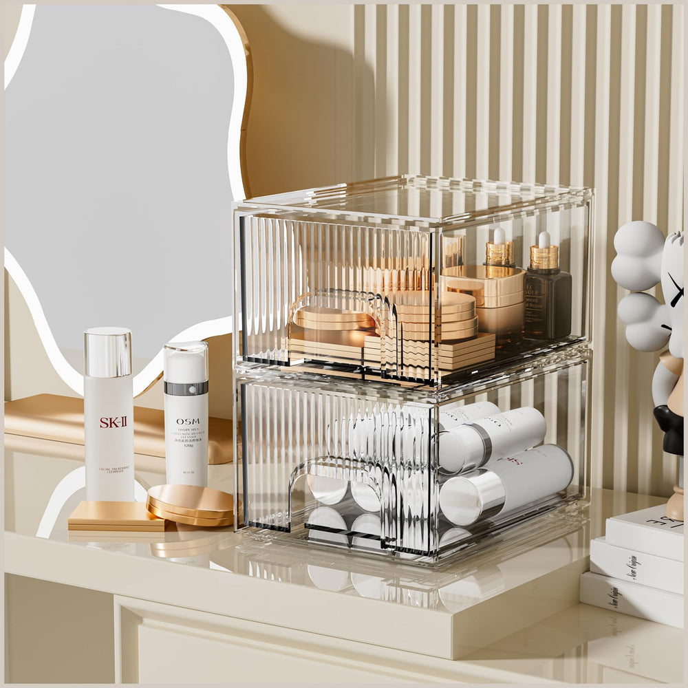 ZHIAI organisateur-cosmétique tiroir translucide: rangement clair pour le maquillage.