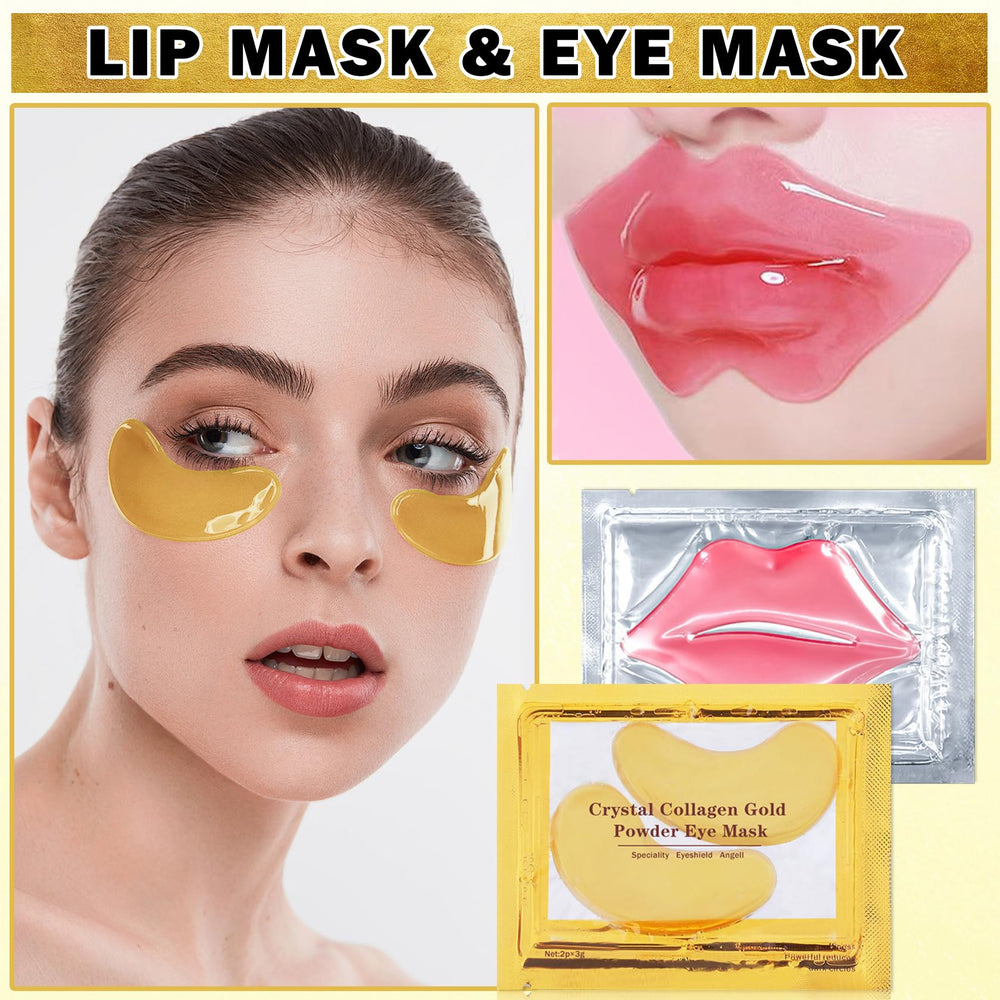 ZHISHUDL Masque yeux or rose – réduction des poches et éclat du regard