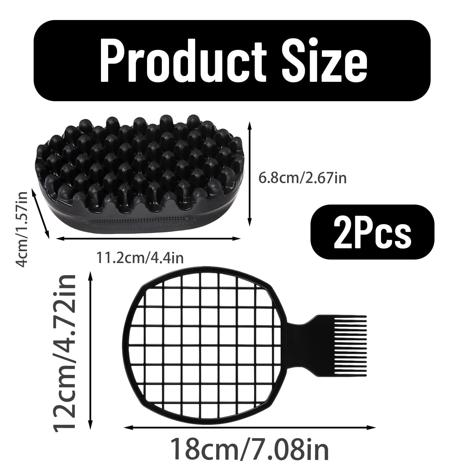 ZHLKHIOP brosse à aiguilles inox massage cuir chevelu.