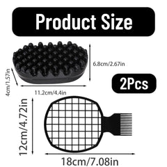 ZHLKHIOP brosse à aiguilles inox massage cuir chevelu.