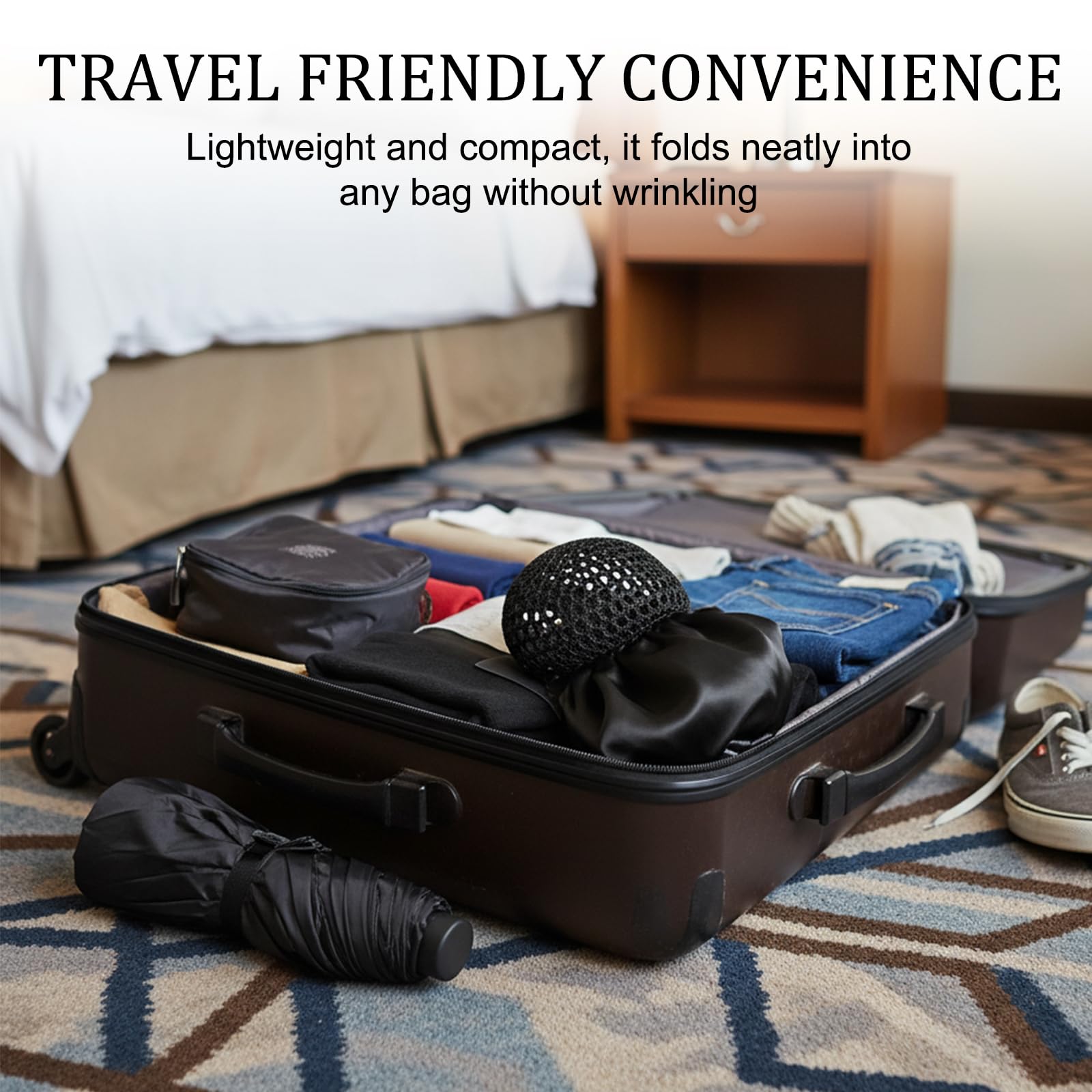 ZHLKHIOP accessoire-voyage: rangement compact et coiffures préservées.