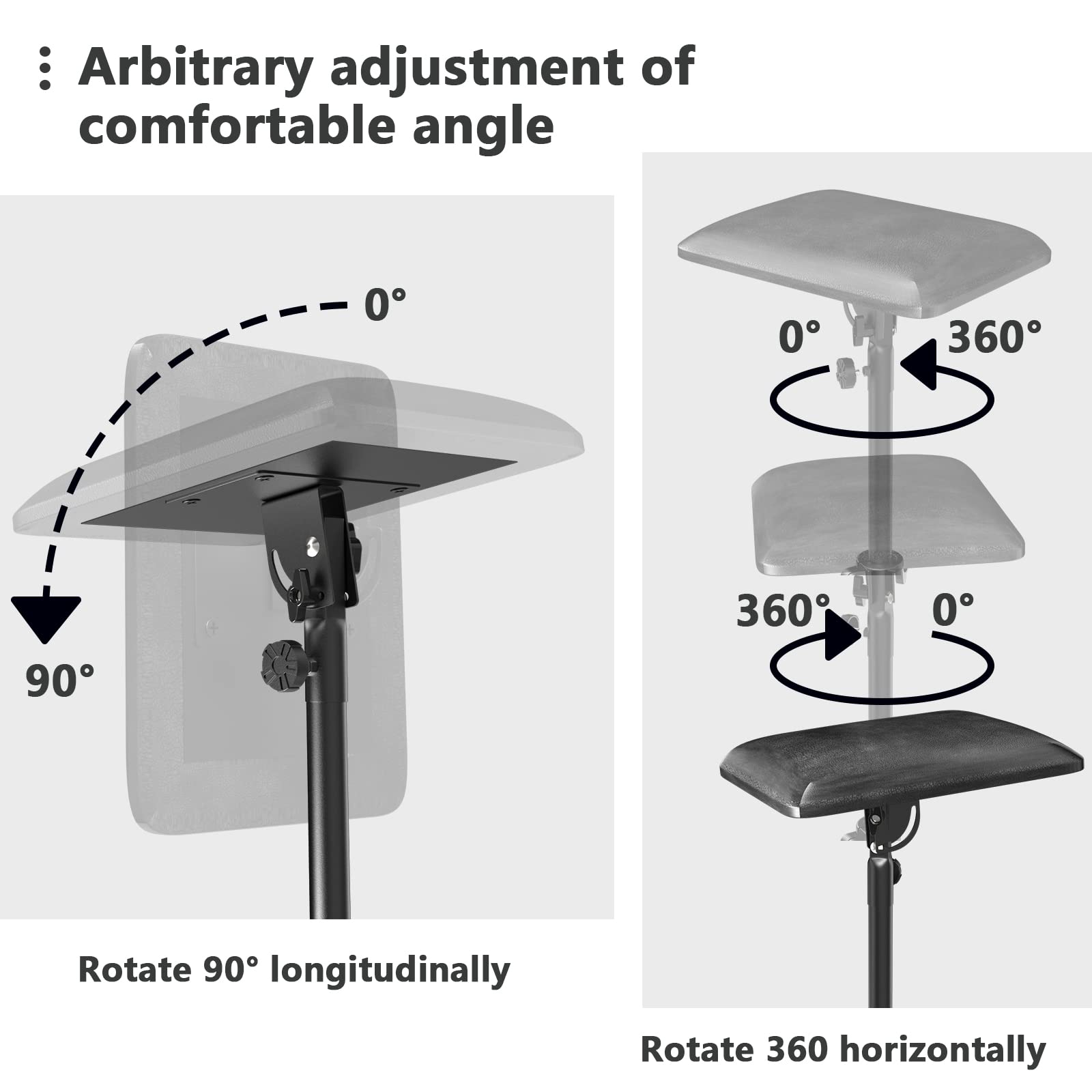 ZHOOGE angle et rotation 90° et 360°, ajustement précis.