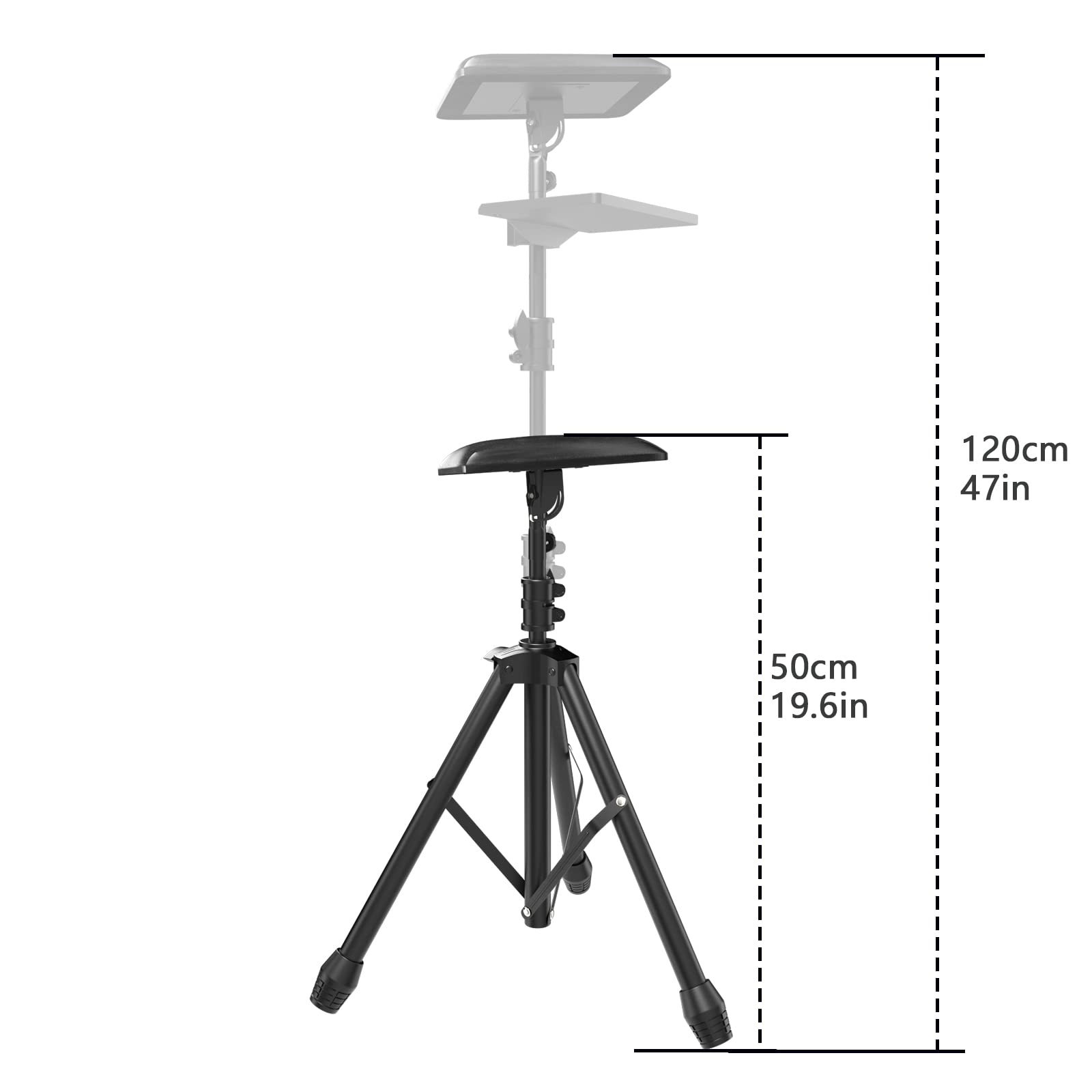 ZHOOGE hauteur réglable 50-120 cm, adaptation flexible.