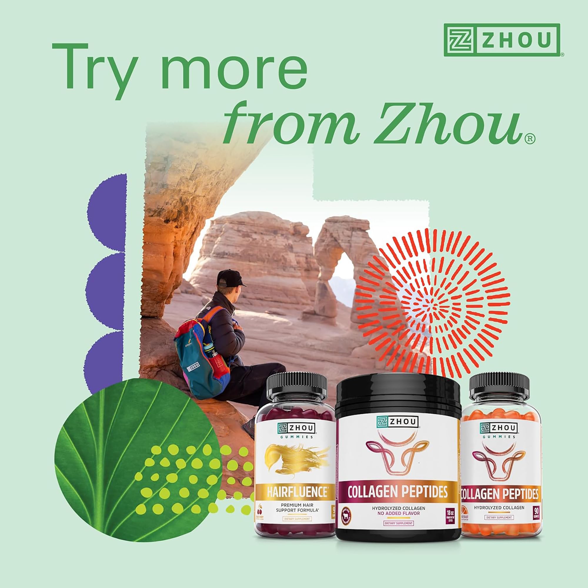 Emballage Zhou Hairfluence et packaging conçu pour la routine bien-être.