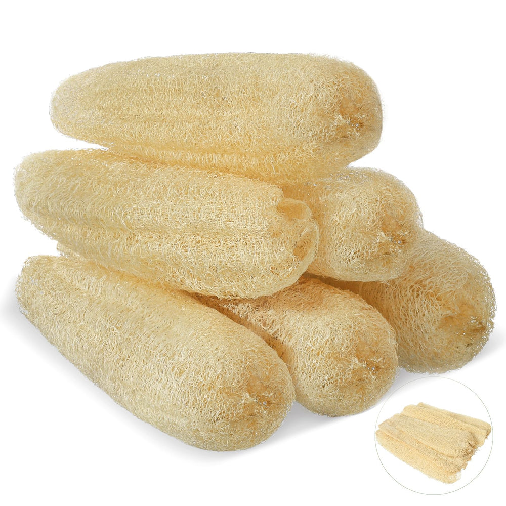 Éponge ZhouBoat loofah naturelle 11,8 pouces prête pour un nettoyage efficace.