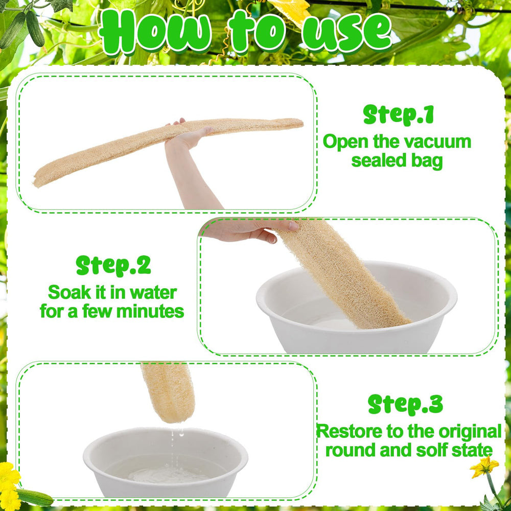 ZhouBoat Loofah naturel nettoyage fruits et légumes
