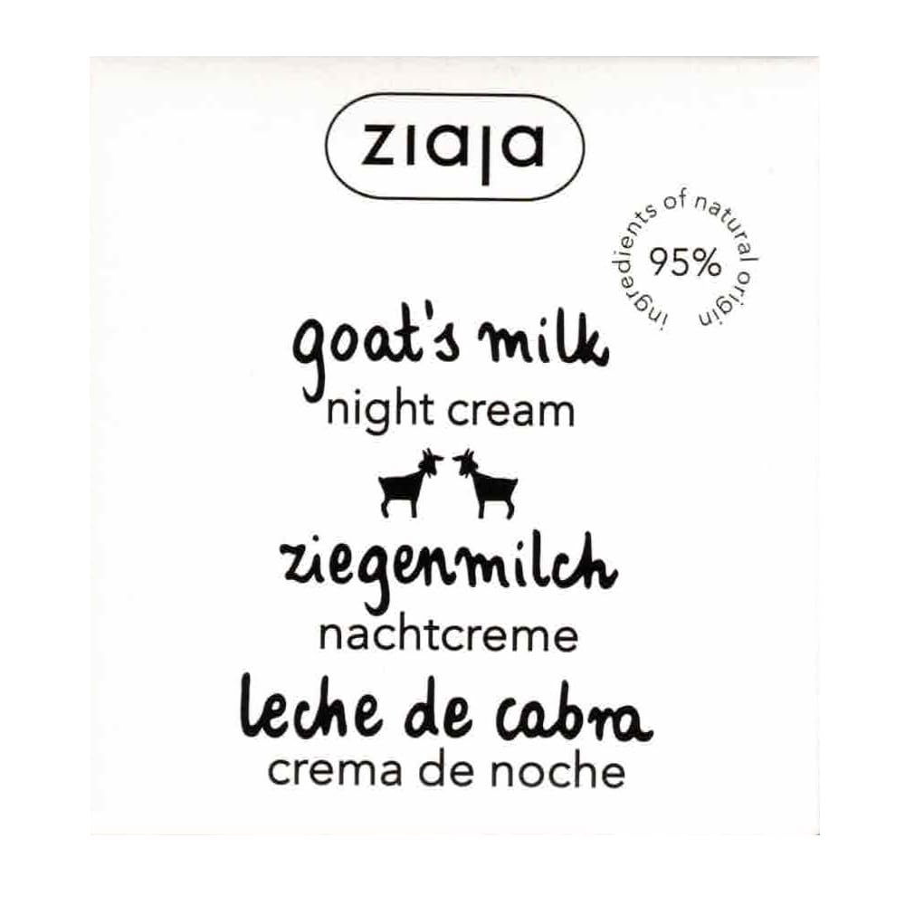Texture onctueuse de la Crème Nuit Ziaja pour le visage.